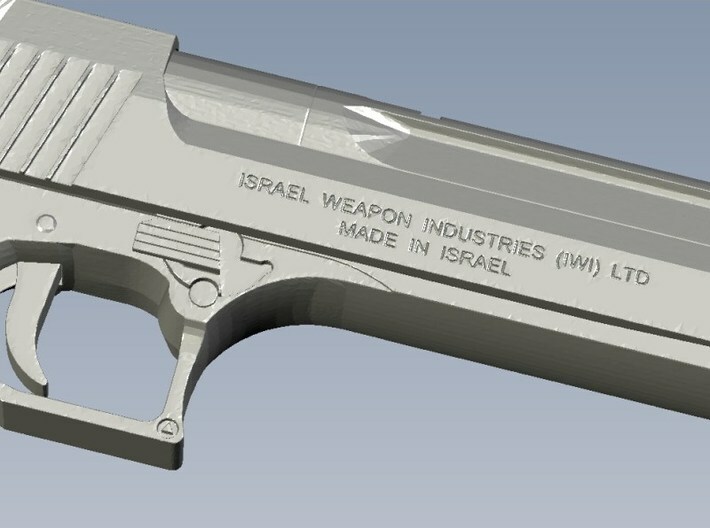 1/12 scale IMI Desert Eagle 50 Mk XIX pistols x 3 3d printed 