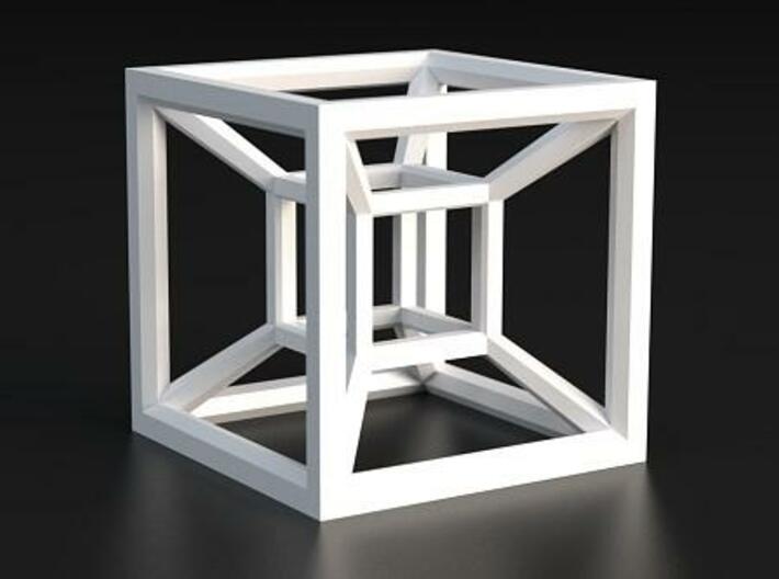 Hypercube A 3d printed A Maxwell render