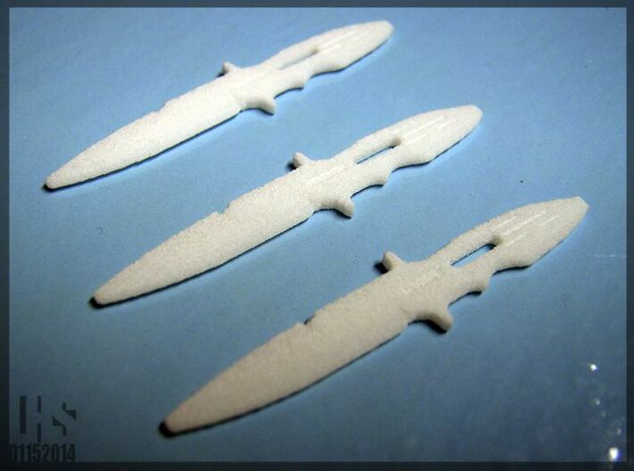 1/6 scale Elite Forces Boot Knives X3 3d printed WSF