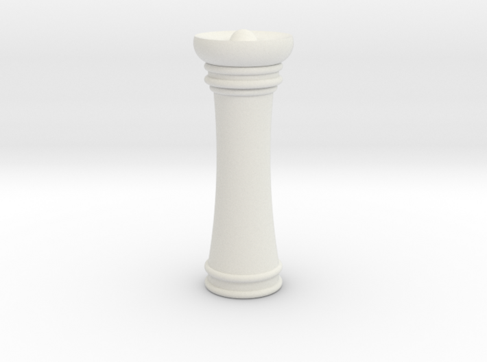 Courier chess queen 3d printed