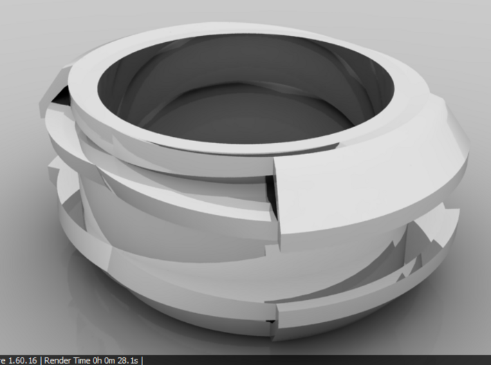 Thick Ring 3d printed