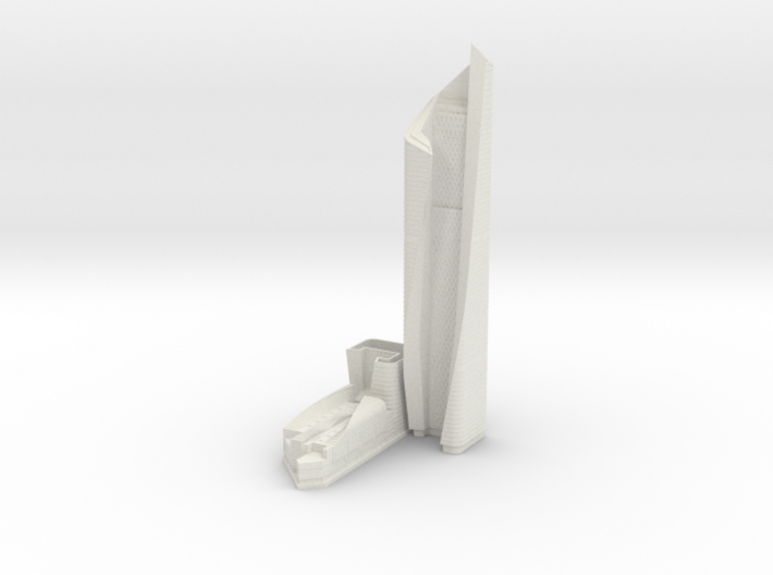 Al Hamra Tower (1:2000) 3d printed 