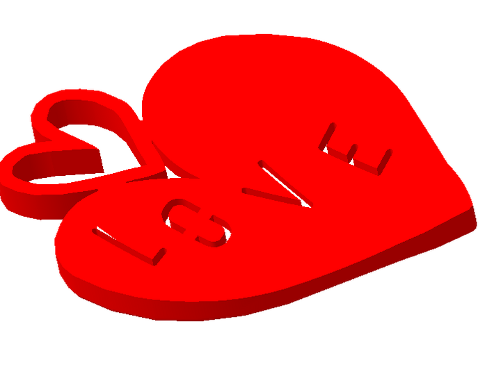 Love heart 3d printed Love heart