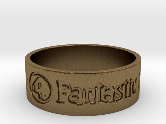 Fantastic Four Title Engraved Size 12 3d printed