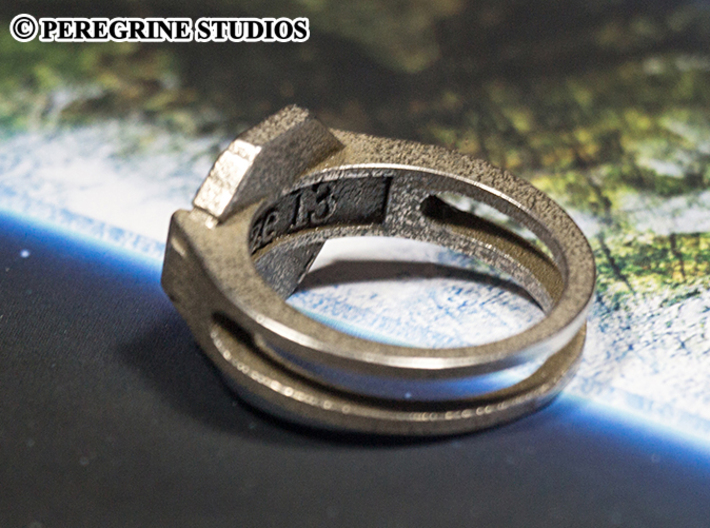 Ring - Mantle's Band (Size 13) 3d printed Stainless Steel