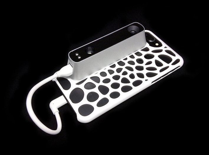 iPhone 7&amp;8 Plus Structure Sensor Case 3d printed White Strong &amp; Flexible print