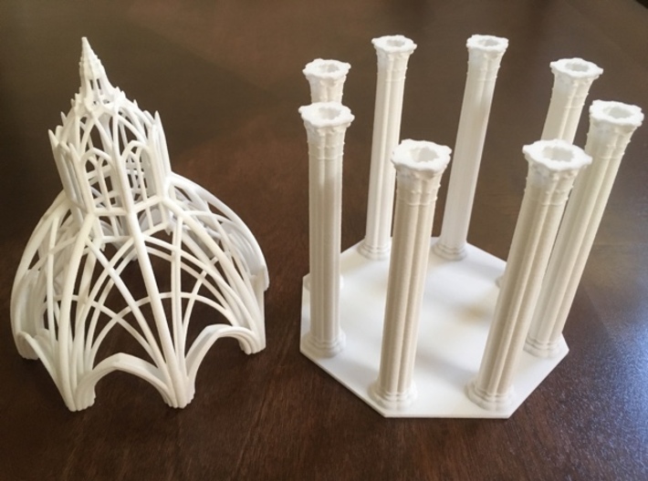 Gothic Chapel 2&3 Base 3d printed Base with Chapel 2 top removed