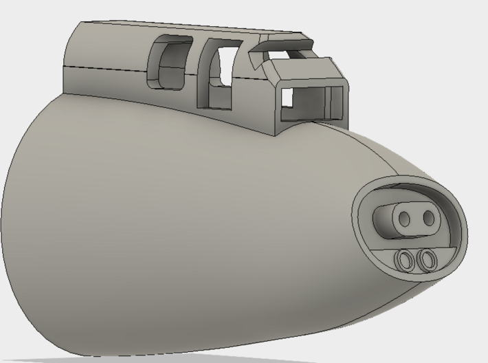 1:72 B-17G early Tail gun for Airfix 3d printed 