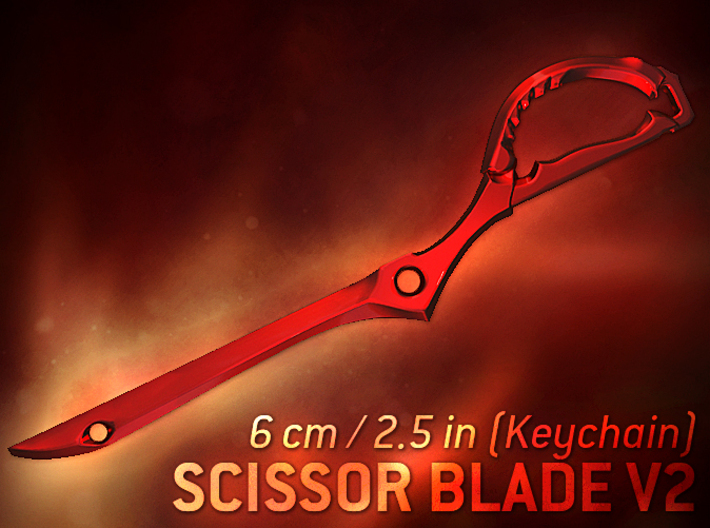 Scissor Blade v2 (Keychain) - Kill La Kill 3d printed 3d render