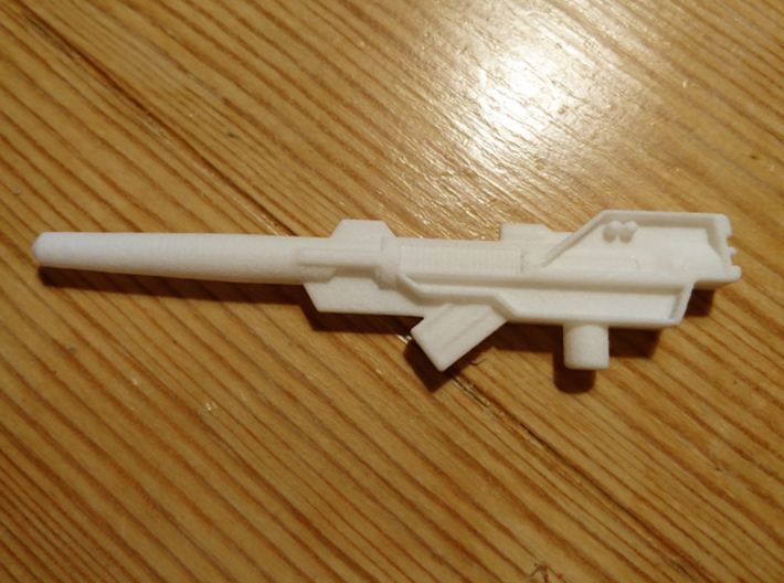Transformers G1 Counterpunch Gun 3d printed White Strong &amp; Flexible Polished unpainted