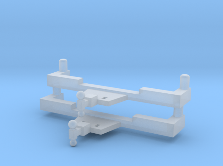 Trailer Hitch Pickup Truck With Balls 2 Pack 1-87 3d printed
