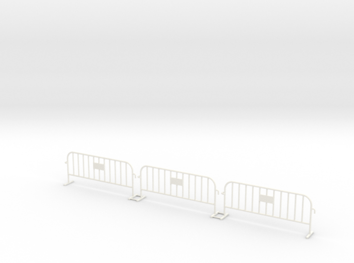 3x PACK 1:50 Small construction fence 3d printed