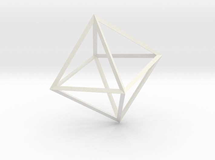 Math Art - Double Tetrahedron Pendant 3d printed