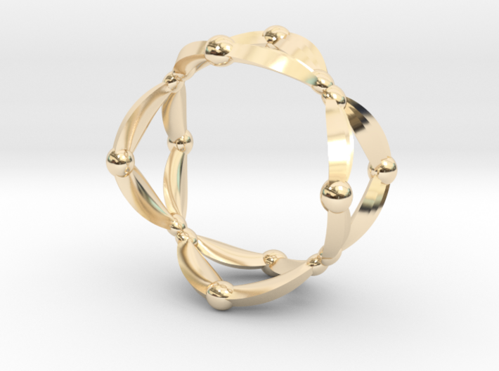 Symmetry Ring 3d printed