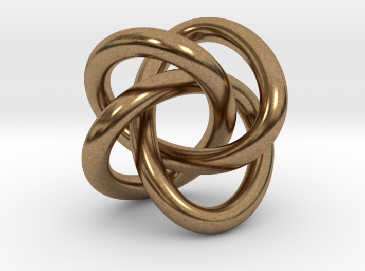 Math Art - (4,3) Torus Knot Pendant 3d printed