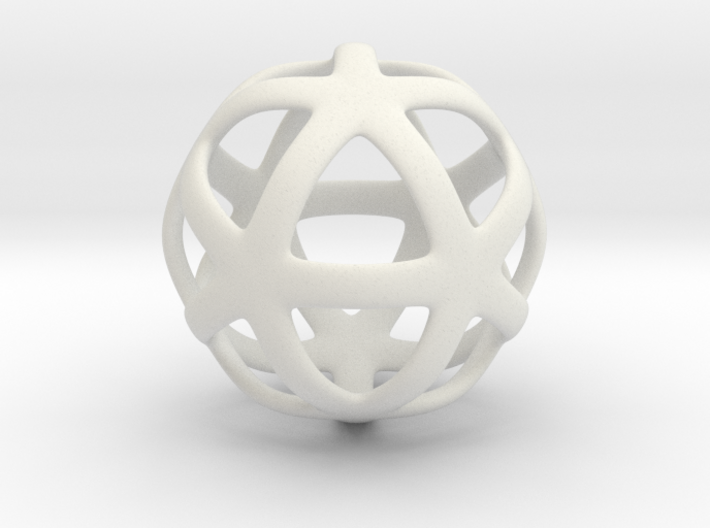 Math Art - Star Ball Pendant 3d printed