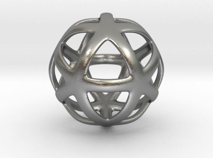 Math Art - Star Ball Pendant 3d printed