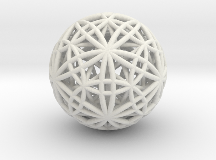 IcosaDodecasphere w/ Icosahedron &amp; Star Dodeca 1&quot; 3d printed