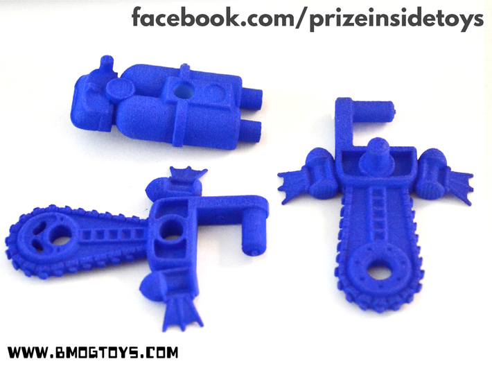 BMOG Chainbill Splatterpus 4-part Kit 3d printed Blue, strong and flexilbe print, weapon modes.