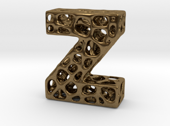 Voronoi Letter ( alphabet ) Z 3d printed