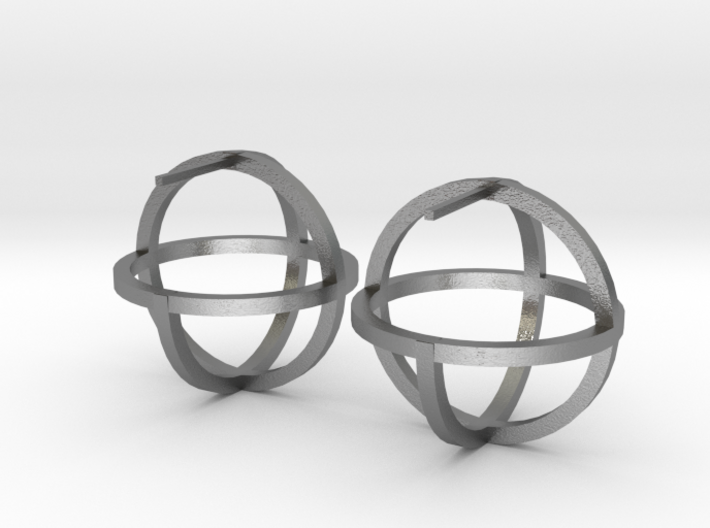 Circles Earring 3d printed