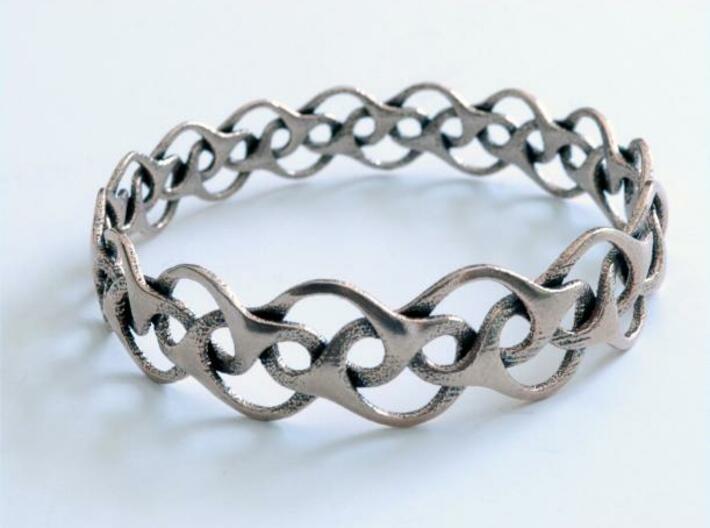 Bracelet I Medium 3d printed stainless steel