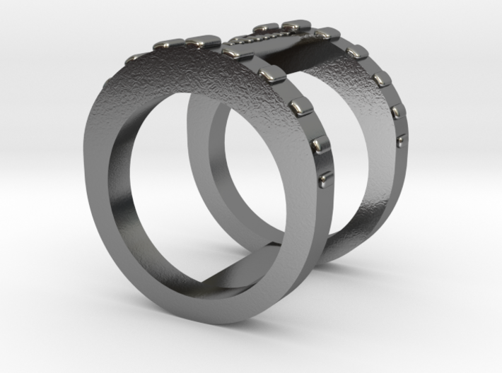 Double Banded Ring 3d printed