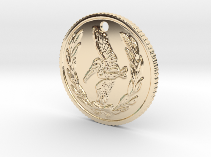 Resident evil 7 biohazard coin necklace (50cent si 3d printed