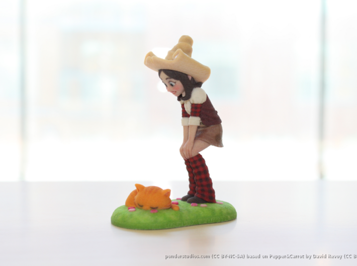 Pepper & Carrot Figurine 3d printed 