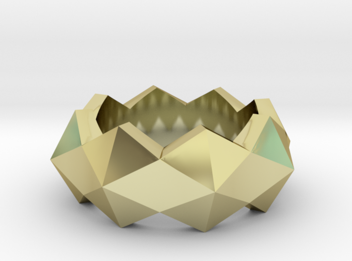 hexagon stud ring 3d printed 