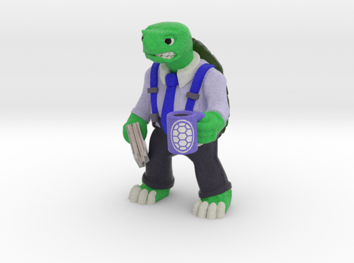 Day-Job Tortoise, Middle Manager (Sandstone) 3d printed