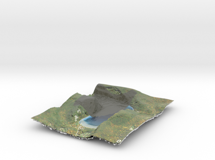 Devils Lake Map 1:12k -  Bathymetry 3d printed 