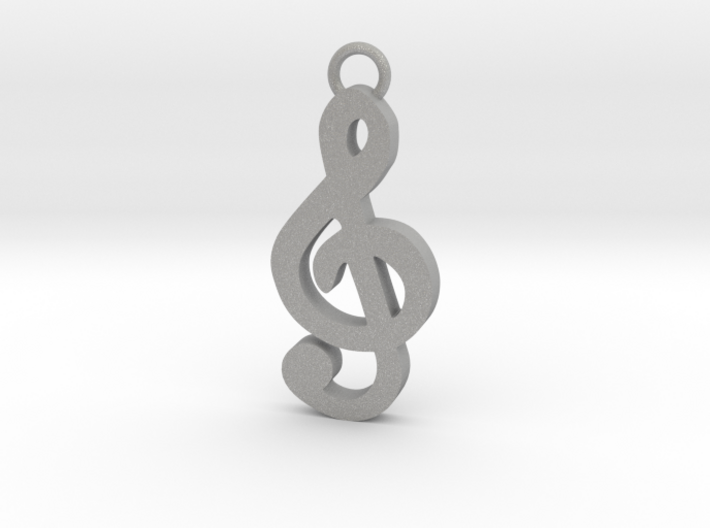 Music Pendant - Treble Clef 3d printed