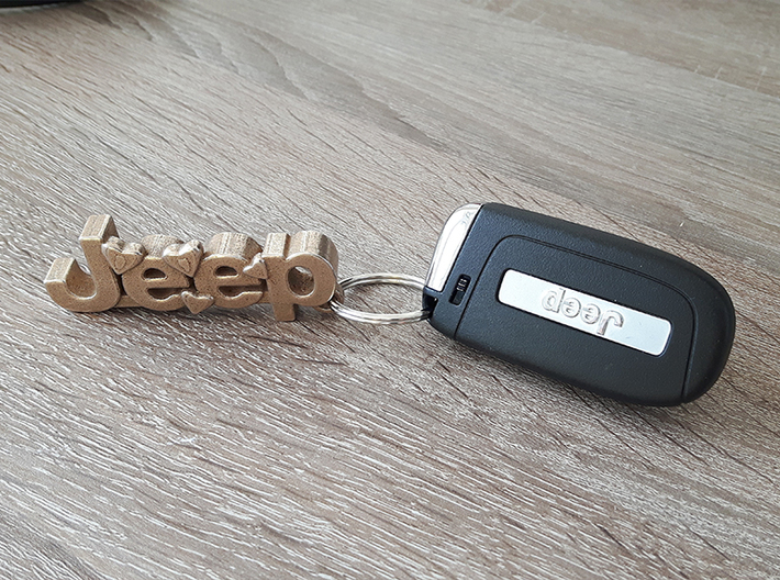 Jeep car keychain 3d printed 