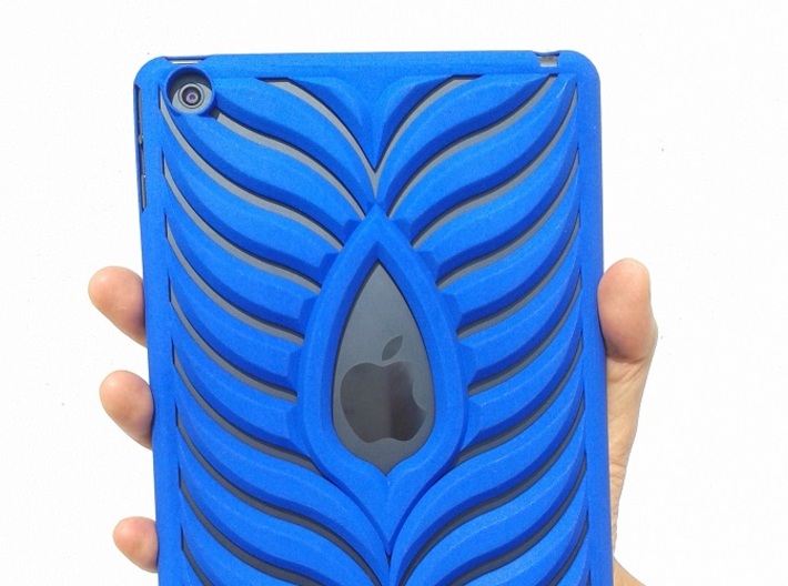 Ipad Mini Case 3d printed Royal Blue Strong & Flexible