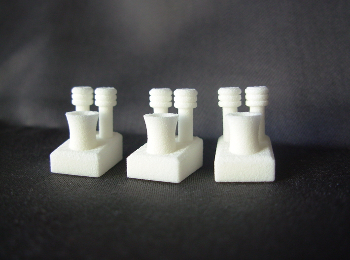 Power Plant Tokens for Power Grid Board Game 3d printed Front detail. White Strong and Flexible.