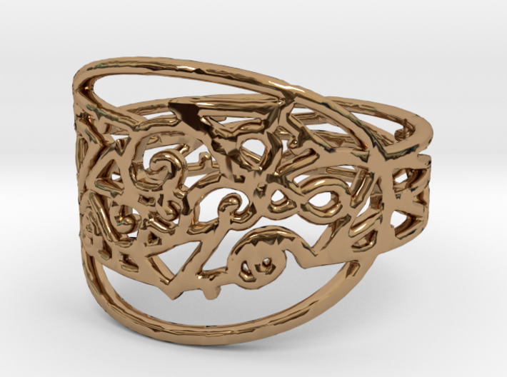 Freaky Ring Design Ring Size 7 3d printed