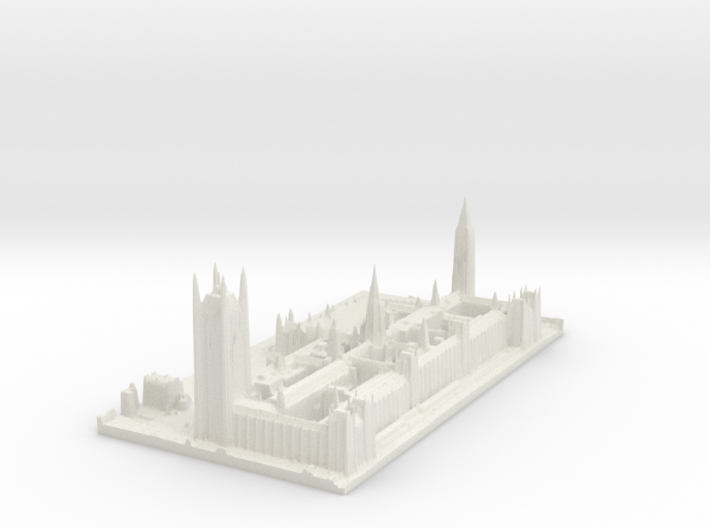 Palace of Westminster / Big Ben Map, London 3d printed 