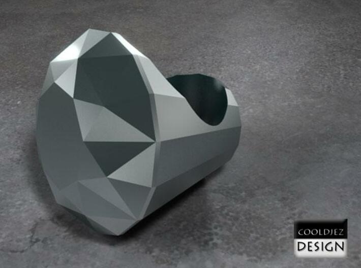 Ring - Big Diamond 3d printed Render