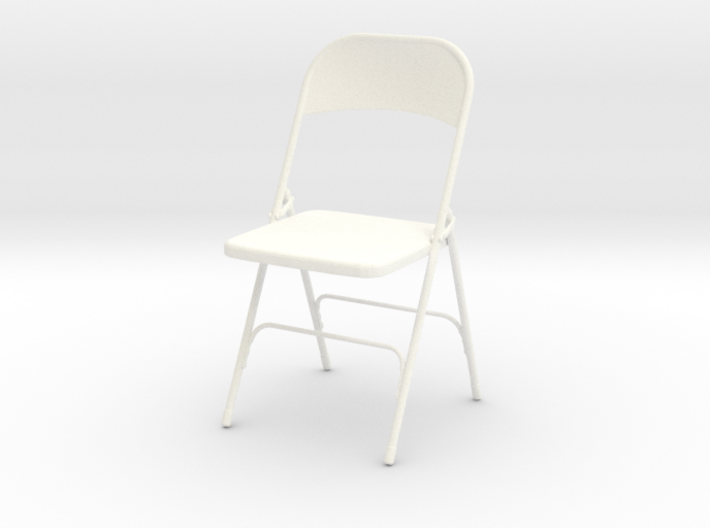 Metal folding chair in 1:12 3d printed 