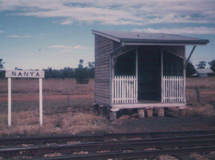 Nanya Shelter Shed (Type 2) 3d printed Image thanks to Peter Draper, Queensland Government Railways, Days Gone By.