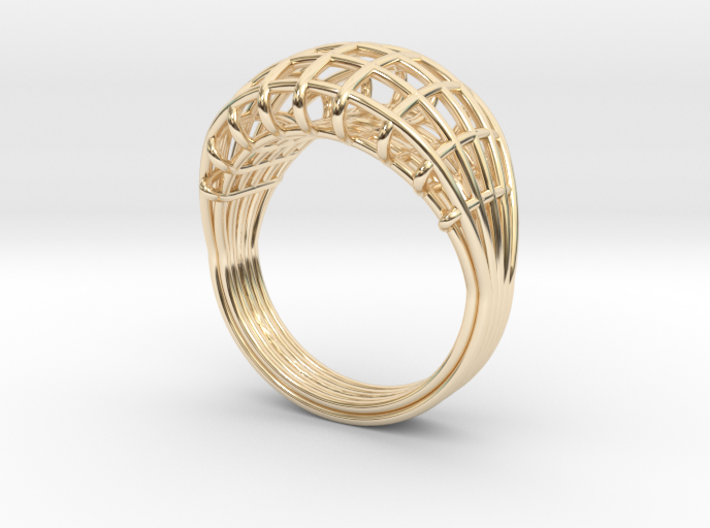 Wired ring Bertoia 3d printed