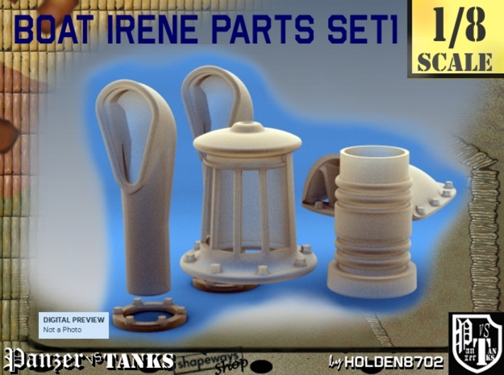 1-8 Boat Irene Parts Set1 3d printed