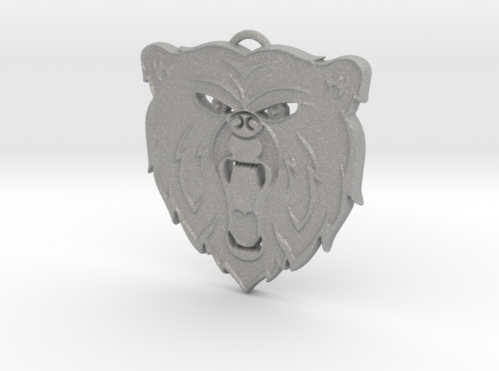 Angry Bear Cartoon Pendant Charm 3d printed