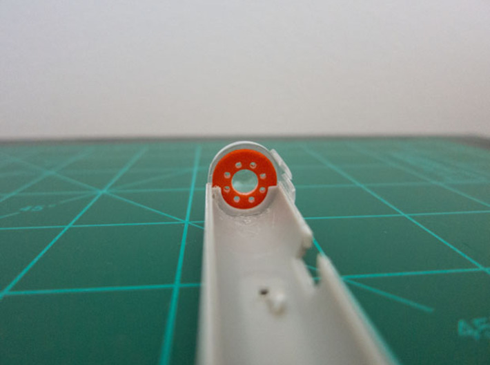 Bussard Dome Assembly - 1:1000 - 02 3d printed Printed part in kit nacelle and Bussard collector assemblies.