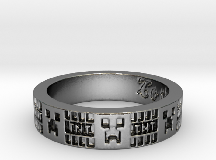 Creeper Ring 3d printed
