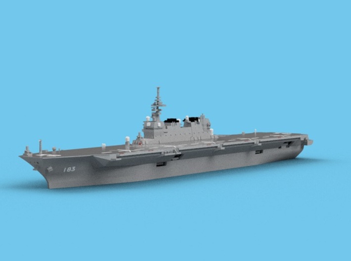 1/2000 JS Izumo 3d printed Computer software render.The actual model is not full color.