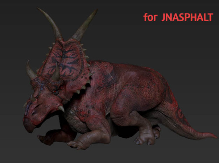 Procumbent Diabloceratops (Small / Medium size) 3d printed