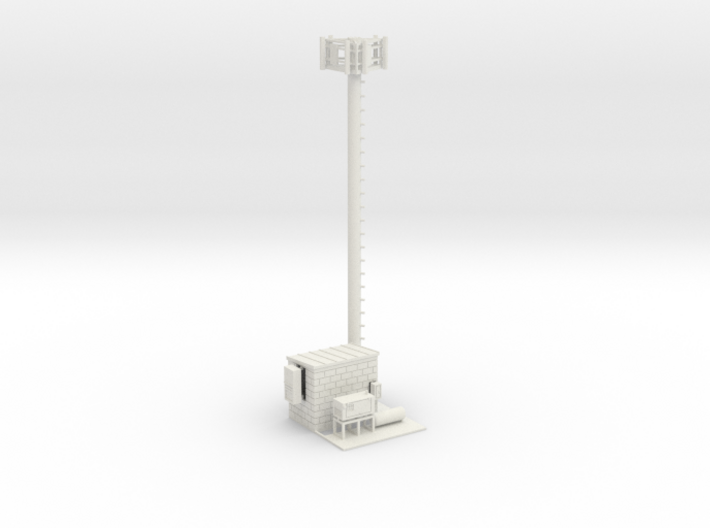 Cell Tower Site Parted 1-87 HO Scale 3d printed