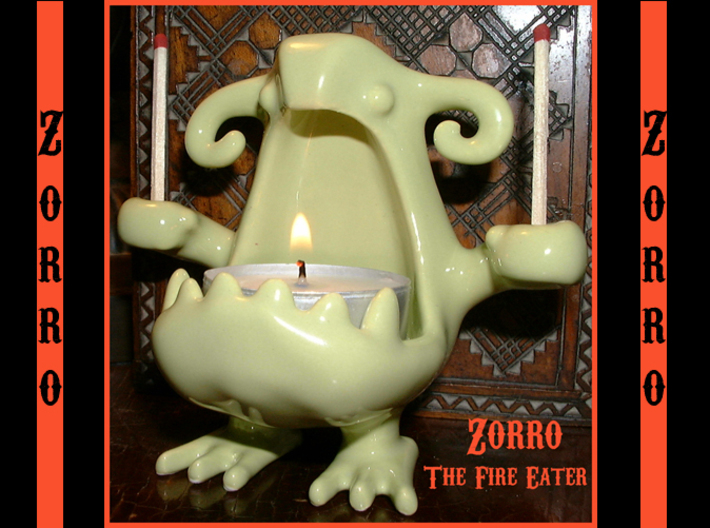 Zorro the Fire Eater 3d printed See The Amazing Zorro Eat Fire!